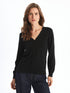 LC Waikiki V Neck Women's Tricot Cardigan